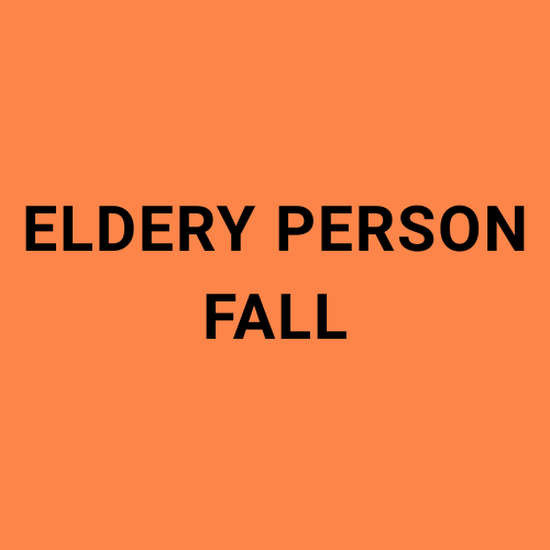 Image showing the words "Elderly Person Fall".