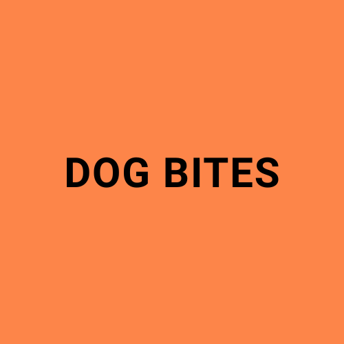 Image showing the words "Dog Bites".