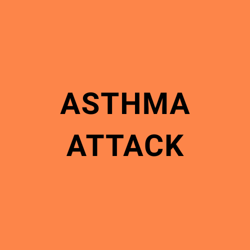 Image showing the words "Asthma Attack".