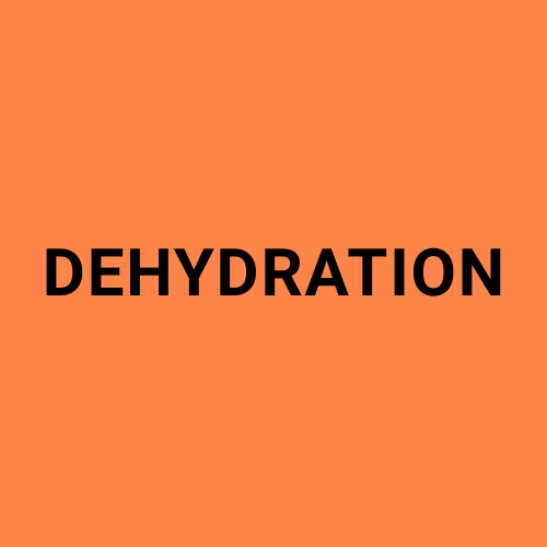 Image showing the word "Dehydration".
