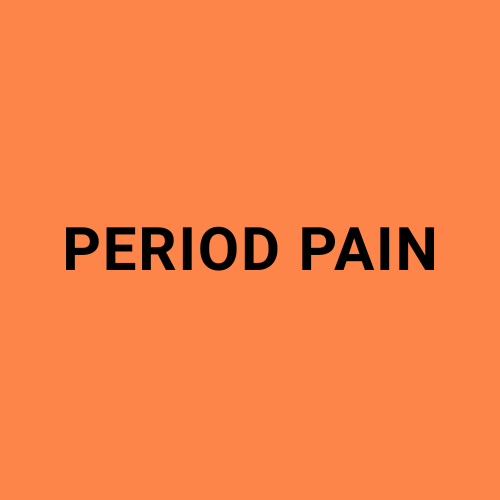 Image showing the words 'Period Pain'.