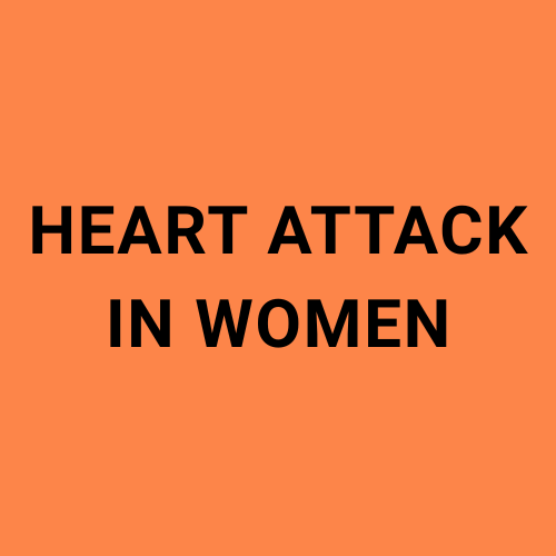Image showing the words 'Heart Attack in Women'.